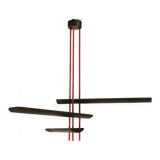 Post-modern chandelier with 3 lights, 1980/90