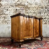 Curved dutch buffet in veneer wood xix eme century