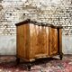Curved dutch buffet in veneer wood xix eme century