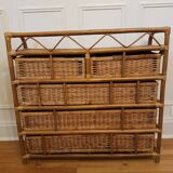 Rattan chest of drawers