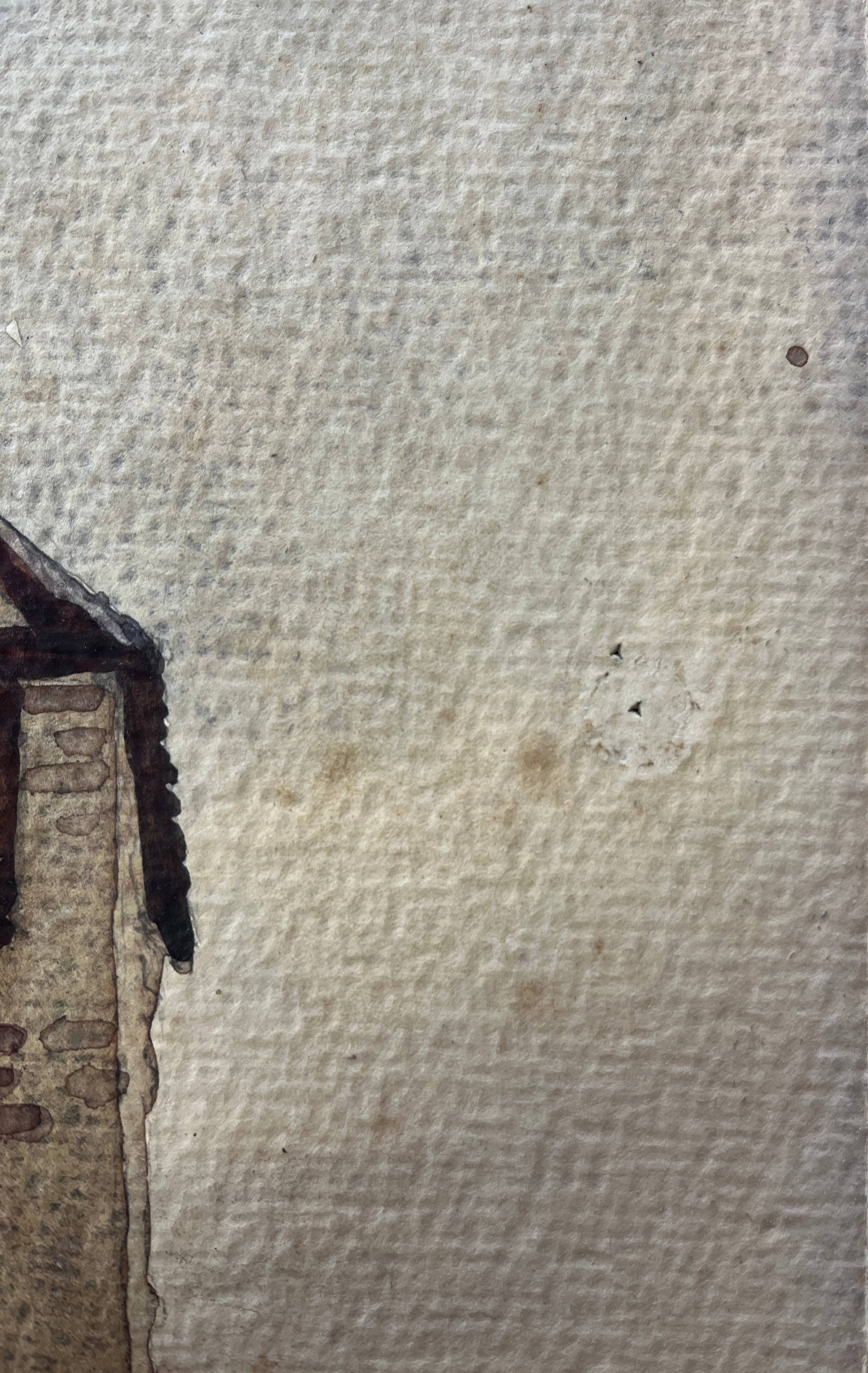 Watercolor painting 1930 Riquewir (Alsace) in 1930 signed