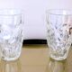 Pair of cut crystal vases, France 1970s