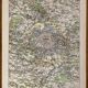 Lithograph map of Paris and its suburbs - 1900