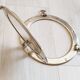 Porthole mirror in gilded brass, marine mirror