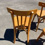 Set of four bistro chairs