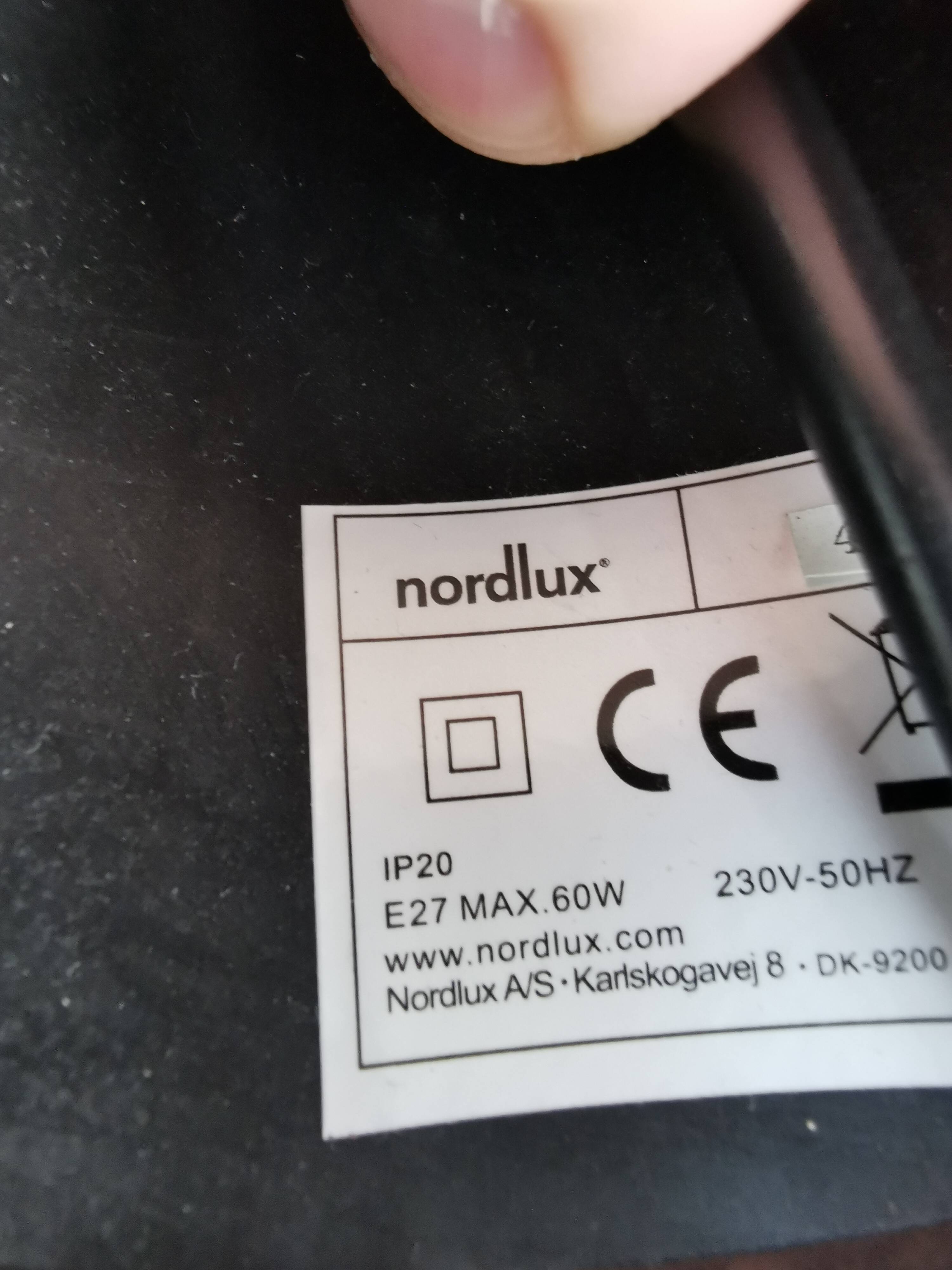 Hanging lamp from Danish Nordlux.