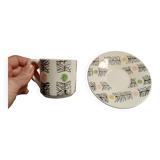Lot de 5 tasses à café Gien