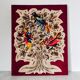 Tapestry canvas The Tree with 3 Paradise Birds