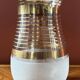 Gilded glass vase signed Fains – France, circa 1950