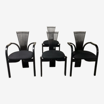 Set de 2 fauteuils et 2 chaises "Totem",  Torstein Nilsen, Westnofa 1980