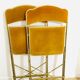 Lot de 2 chaises pliantes en velours