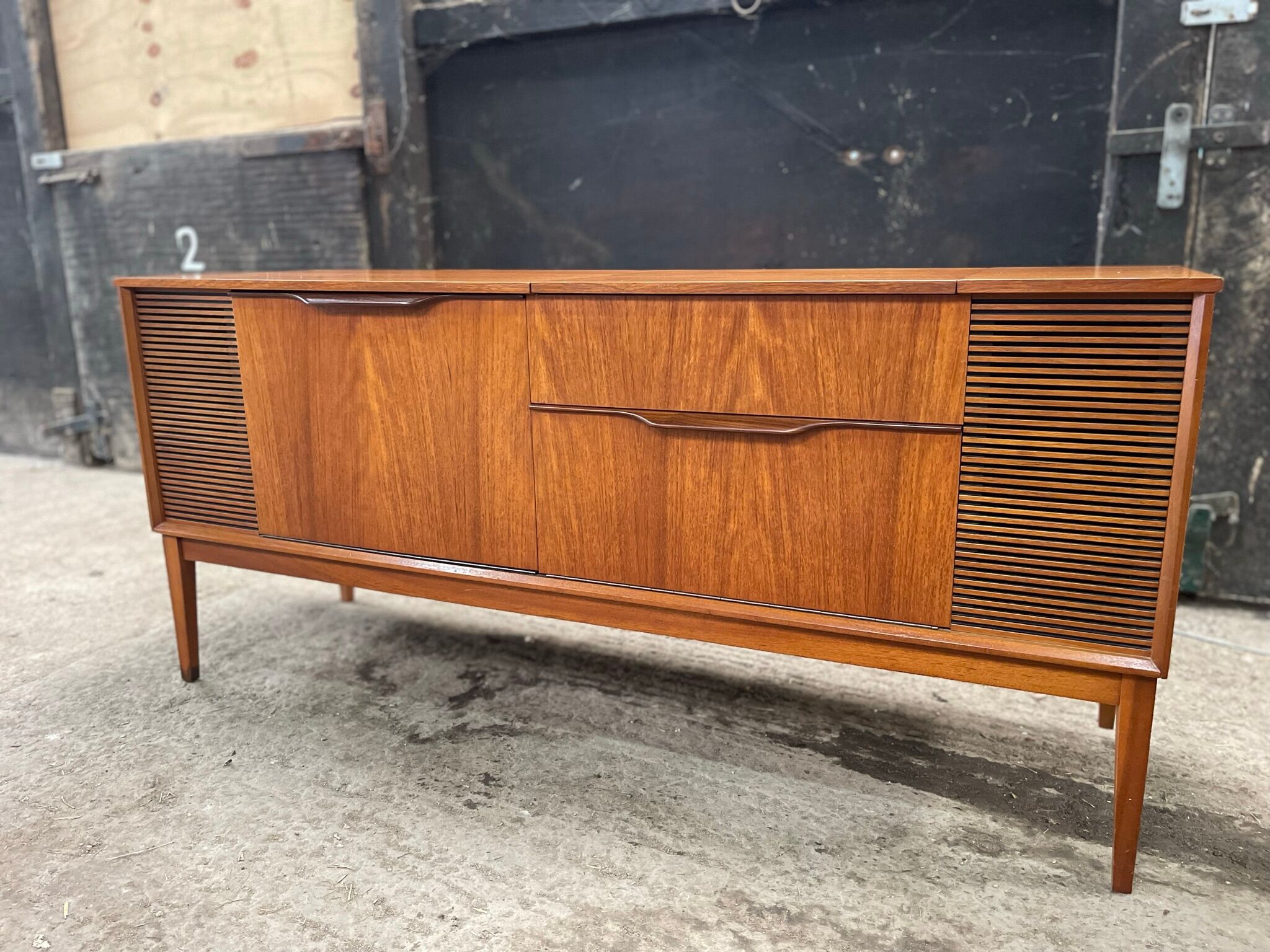 Teak enfilade - turntable, Dynatron - 60s - 60s - Record player - vintage