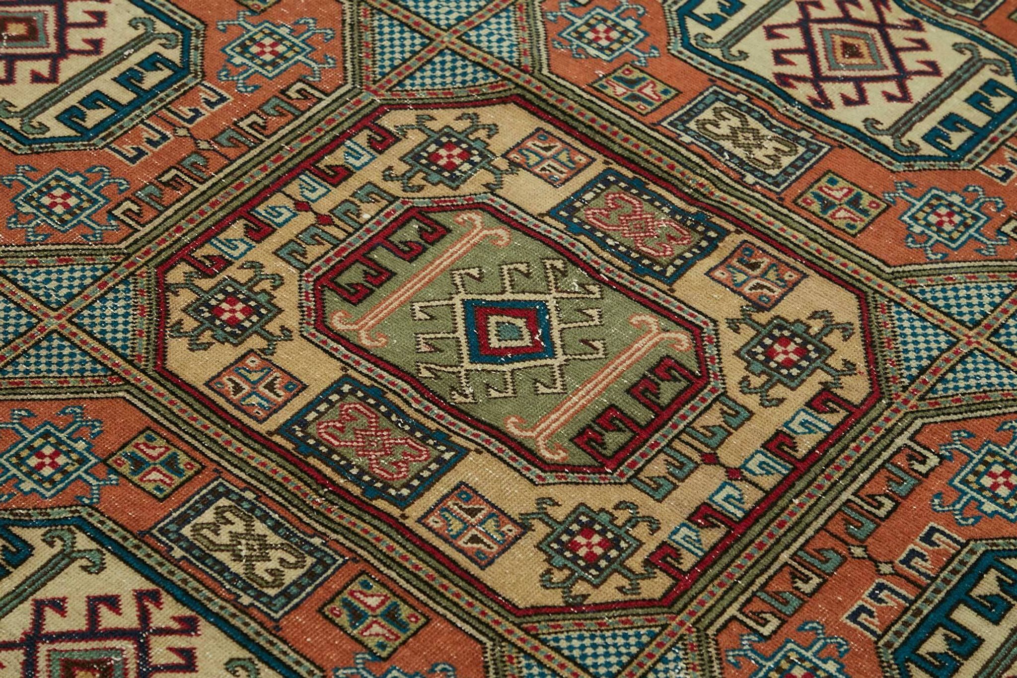 Tapis vintage en laine turque Kayseri 195 cm x 295 cm
