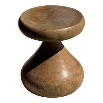 Pawn Natural - Tabouret, table d'appoint, bout de canapé en manguier massif