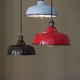 Day blinds emailed industrial lamp sky blue