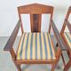 Art Deco Haagse School Armchairs in Oak and Ebony, 1920s, Set of 2