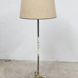 Bronze and white marble floor lamp 1960
