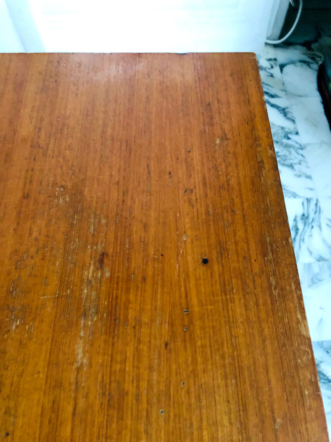 Modernist coffee table in chrome and solid wood - Bauhaus