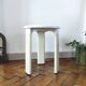 Vintage Space Age tripod stool in white plastic – Tatay, 1970s
