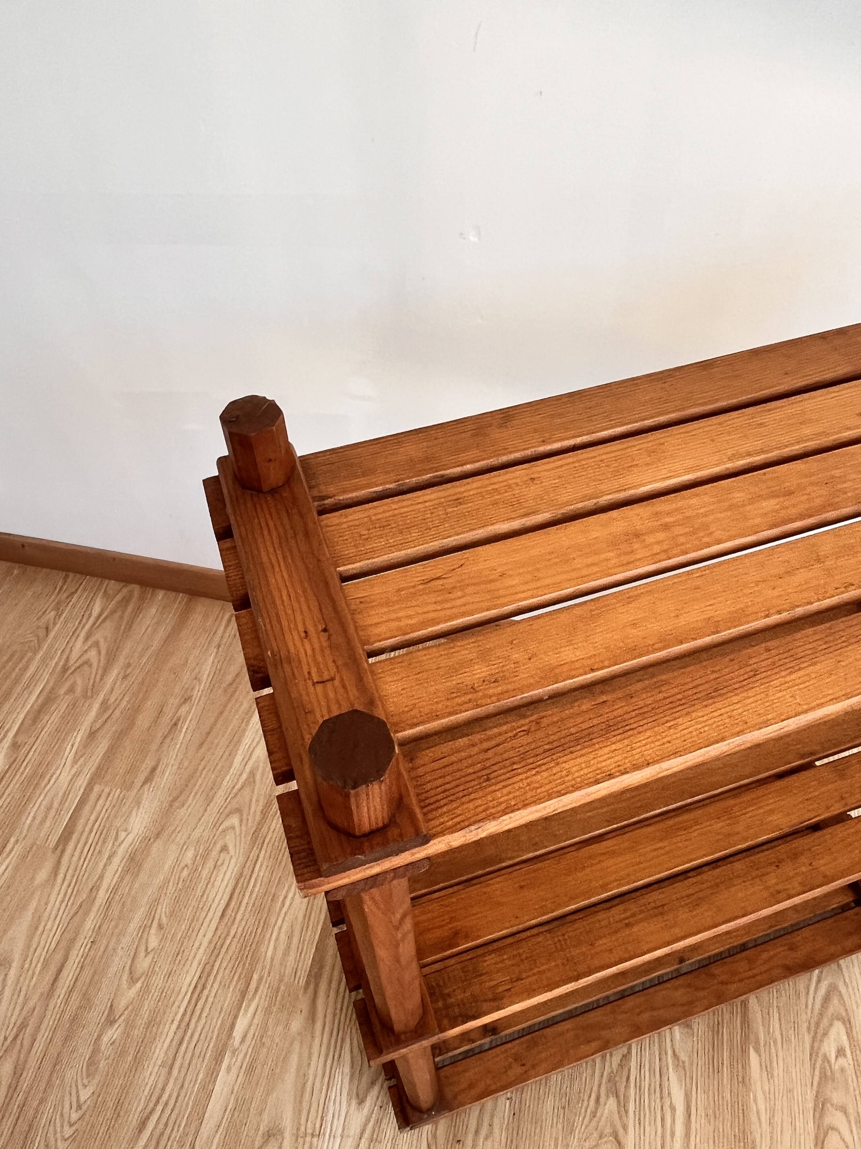 1970 pine bookshelf shelf
