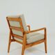 Mid Century Armchair Pastel Olive Cordury Cushion, 1980s