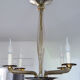 Smoked glass chandelier by Bucella Murano, 1940