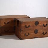 Antique Japanese tansu with multiple drawers – Meiji/Taishō period (c.1868-1926) #16