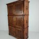 19th century European pine campaign cabinet / chest-on-chest