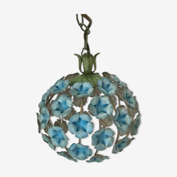 Vintage metal ball chandelier