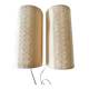 Vintage Swedish textile wall lamps, set of 2