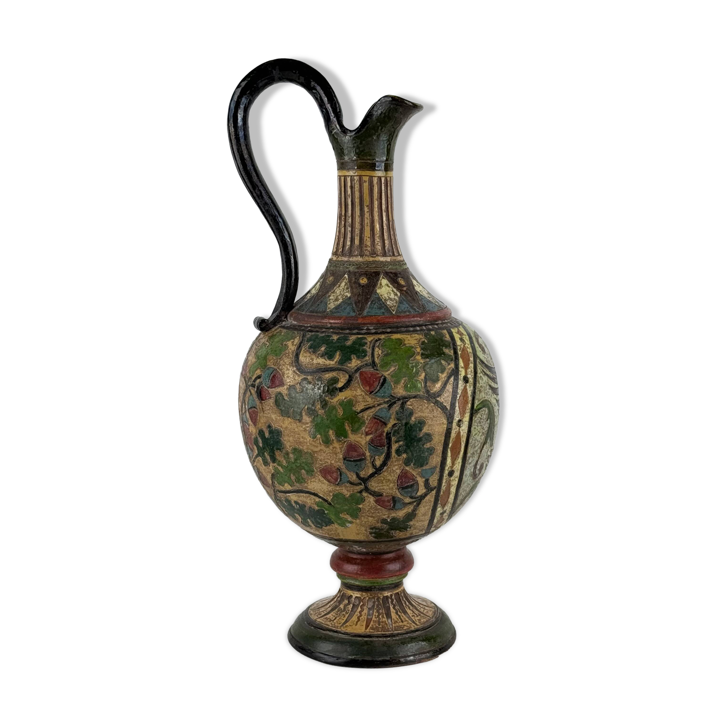 Large Art Deco Decorative Ceramic Jug, Montopoli d’Arno, Italy, 1920s