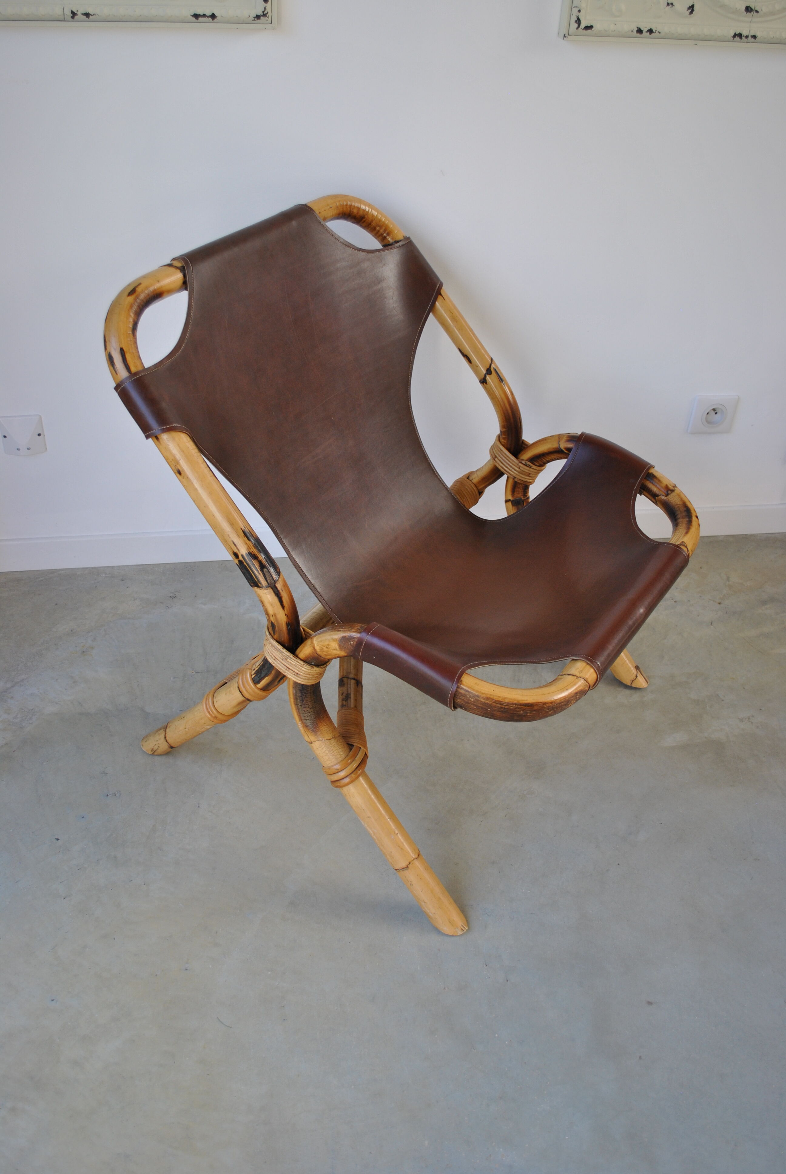 Fauteuil cuir Rohé Noordwolde 1960