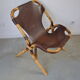 Fauteuil cuir Rohé Noordwolde 1960