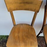 Série de 4 chaises de bistrot restaurant vintage- 1950s