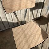 4 chaises vintage en Formica