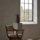 Henning Kjærnulf, Oak and lambswool armchair, "Kurul" model, Mid-century, 1960s