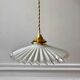 suspension in pleated opaline early 20th century