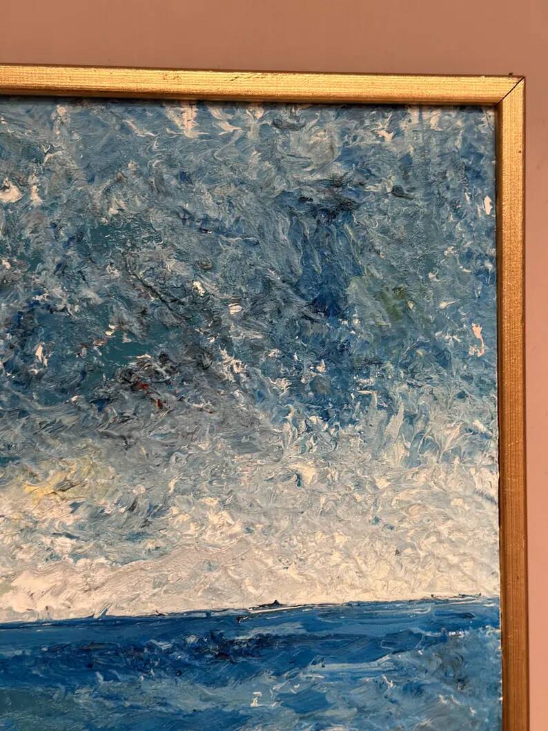 Original Oil on Swedish Panel - "Red Oak at Råå" by Stig Allan - Signed - Dated 1983 - Framed - 53 × 38 cm (20.9" × 15")
