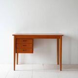 Scandinavian teak desk with three drawers, 1950s/60s