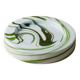Vert Murano glass swirl bowl by Sergio Asti for Venini, Italian 1970s