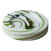 Bol en verre Murano vert en tourbillon par Sergio Asti pour Venini, Italie, années 1970.