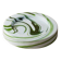 Vert Murano glass swirl bowl by Sergio Asti for Venini, Italian 1970s
