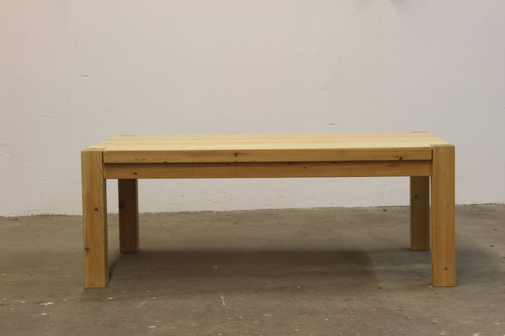 Danish Solid Pine Wood Coffee Table from the 1970s/80s