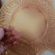 Twelve amber sunflower plates Vereco