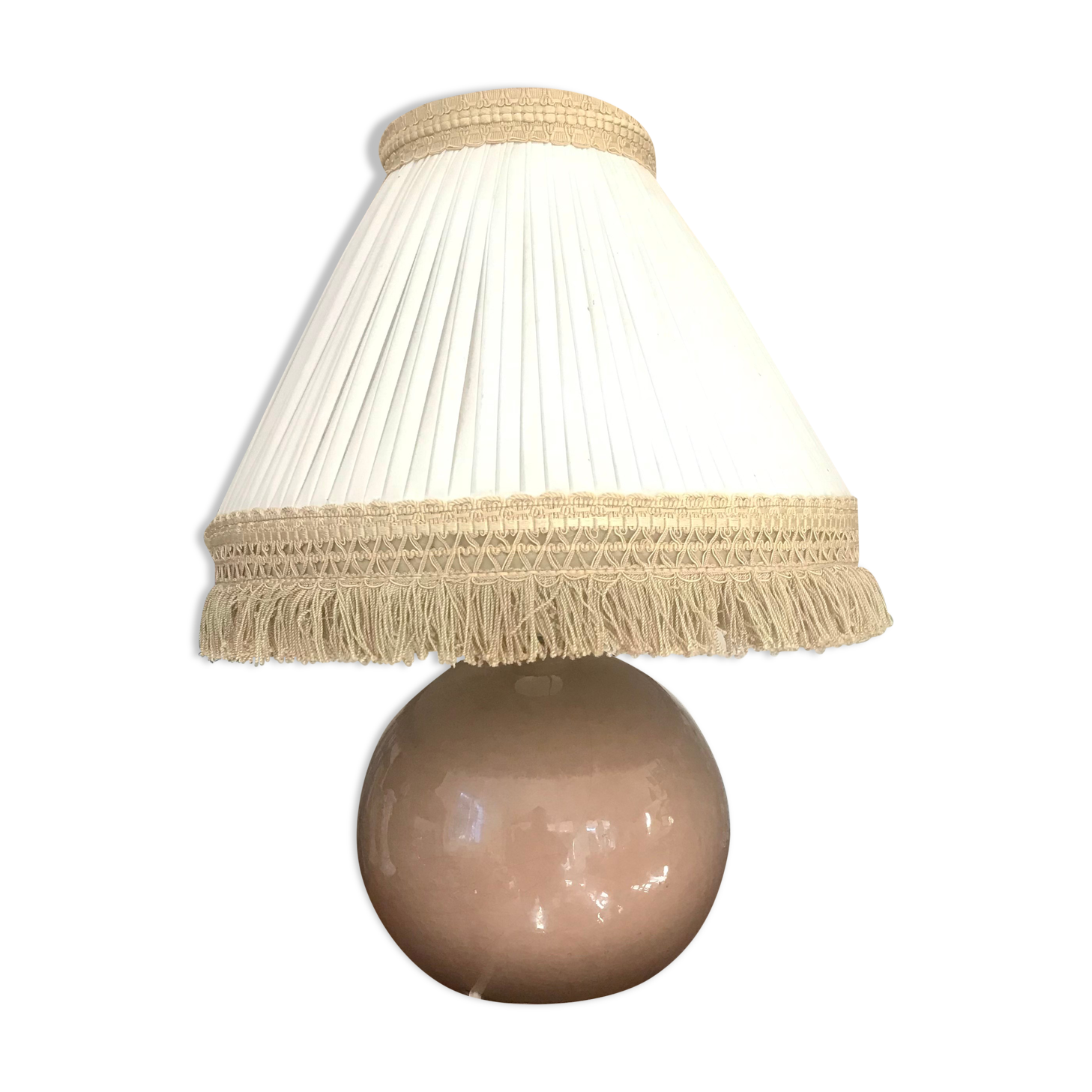 Vintage ceramic lamp foot