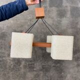 Scandinavian teak pendant chandelier