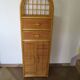 Vintage Library - 2 drawers - Woven rattan cupboard - 1980s - natural