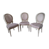 Louis XVI style medallion chairs