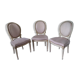 Louis XVI style medallion chairs