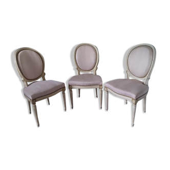 Louis XVI style medallion chairs